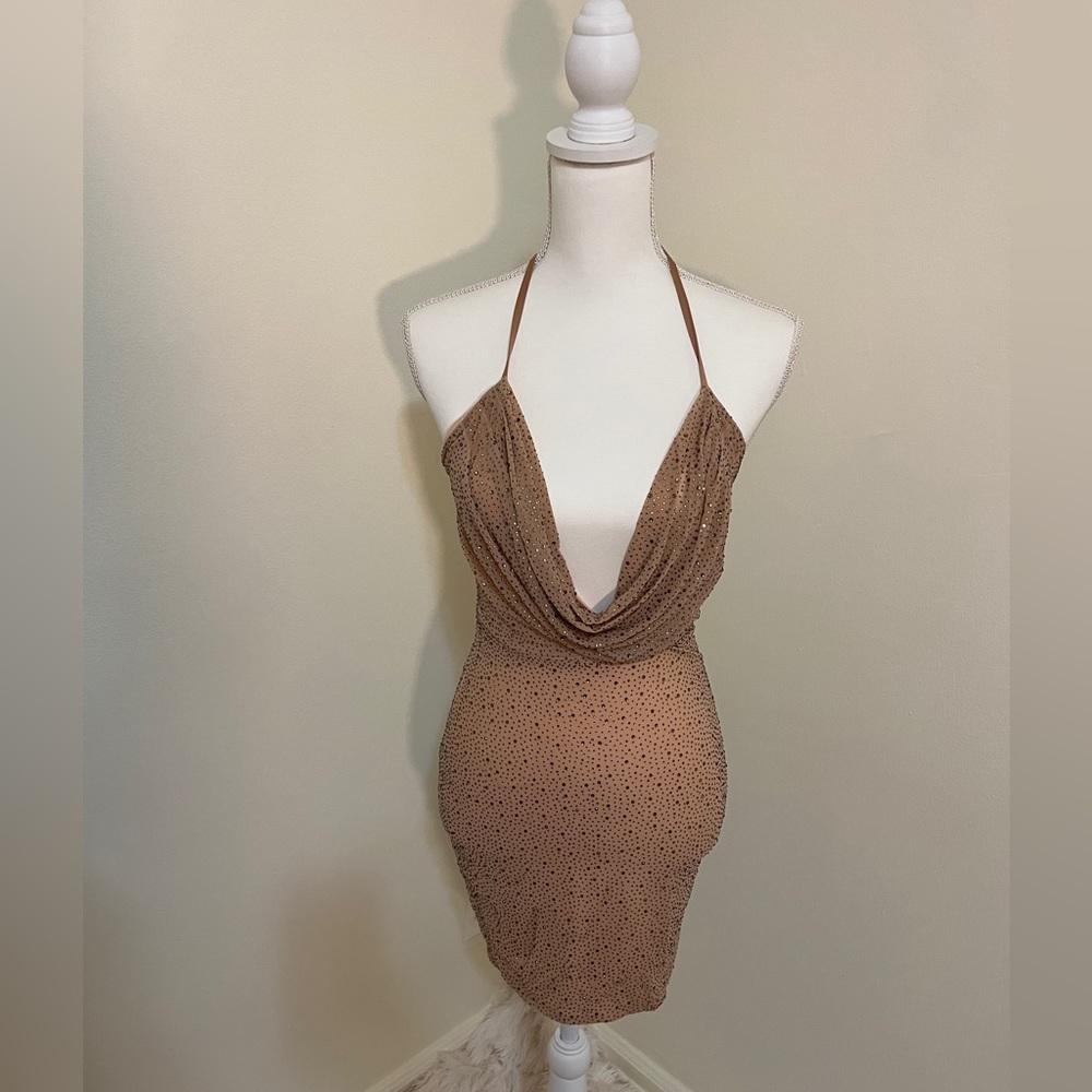 Sparkle mini dress.